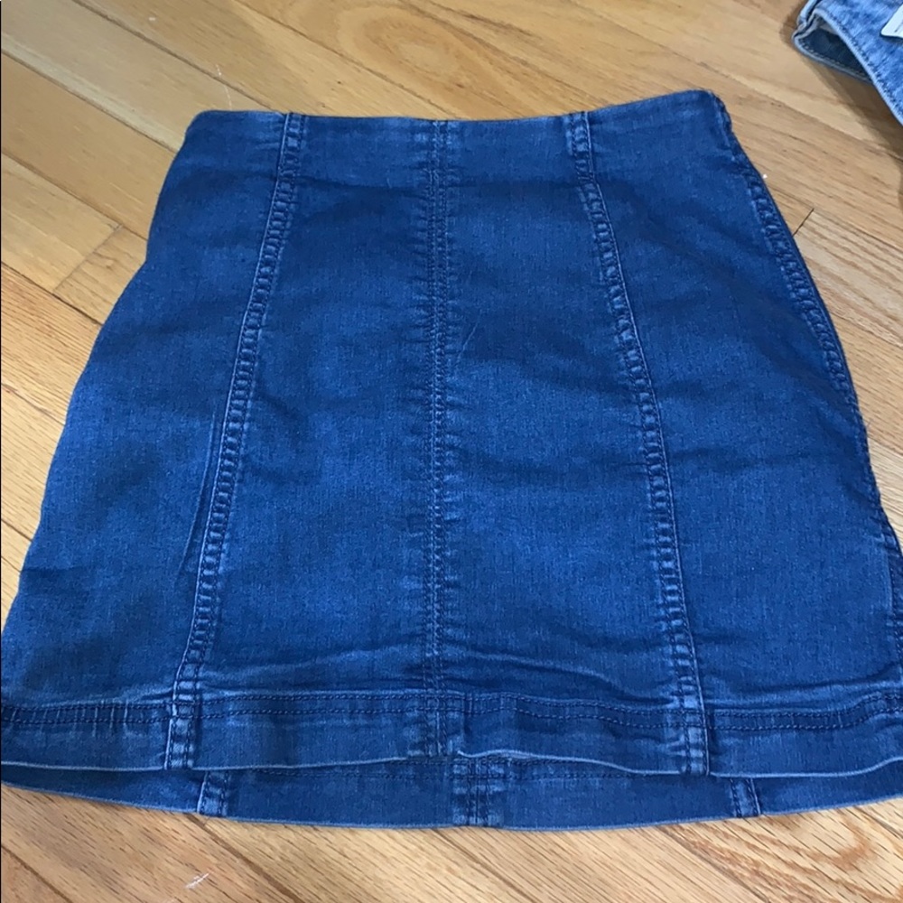 Free people jean skirt